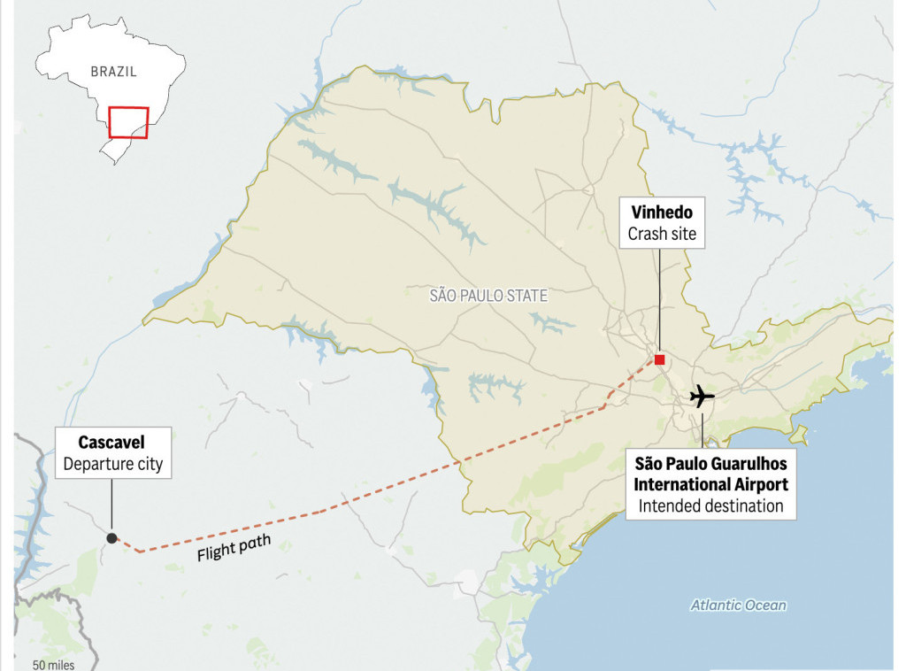 Desetak putnika izbeglo smrt jer se nisu ukrcali na avion koji se srušio u Brazilu