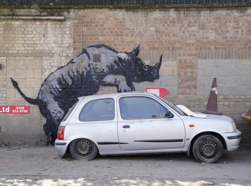 Jedan od Benksijevih murala oskrnavljen u Londonu, deveti mural ispred ZOO vrta