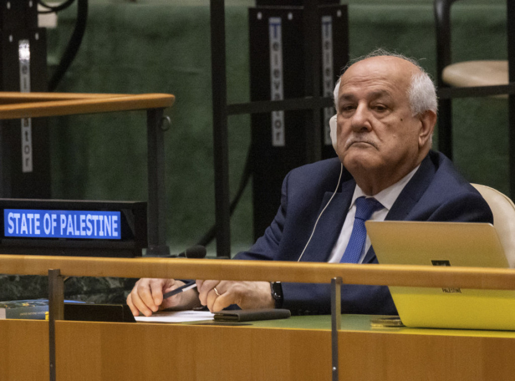 Palestina prvi put zauzela službeno mesto na zasedanju Generalne skupštine UN