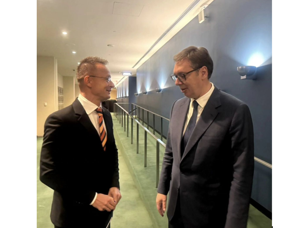 Vucic meets with Szijjarto in New York