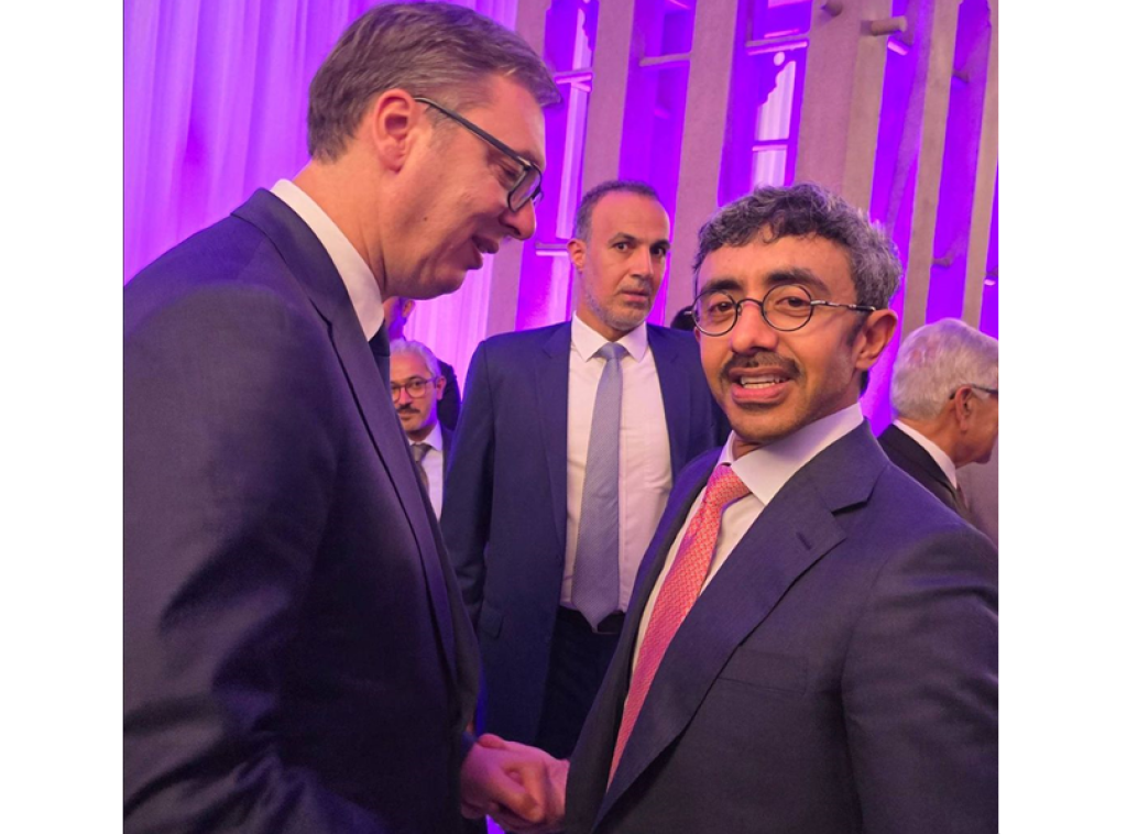 Vučić na prijemu šefa diplomatije UAE šeika Abdula bin Zajeda u Njujorku