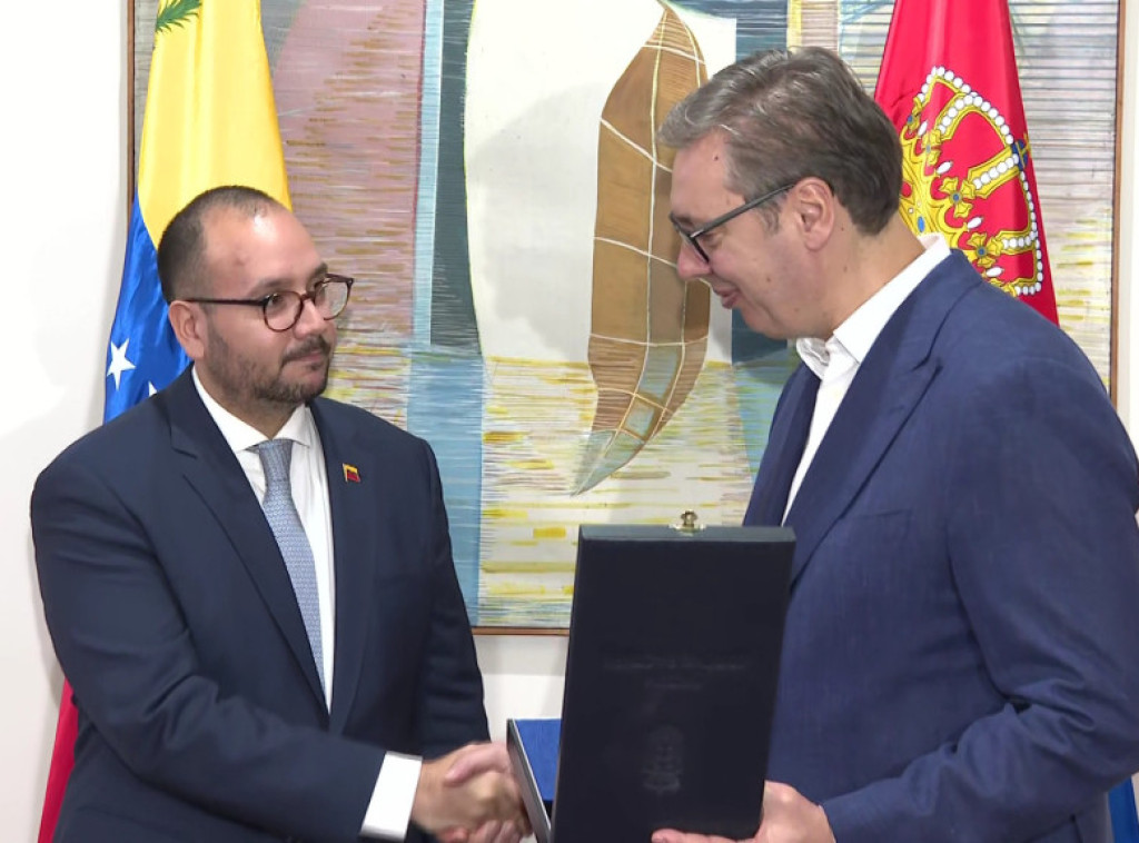 Vucic awards state honours to Venezuelan, Nicaraguan representatives to UN