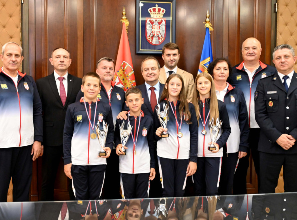 Dačić ugostio osvajače srebrne medalje na evropskom prvenstvu u poznavanju saobraćaja