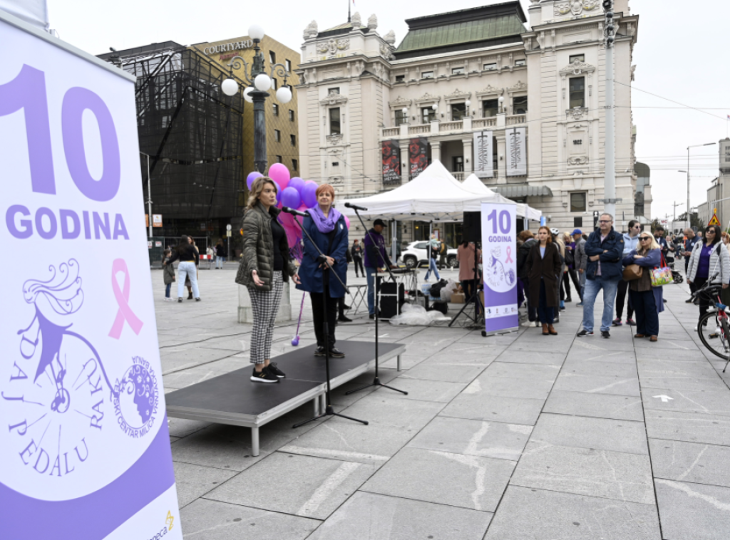 Oktobar, mesec borbe protiv karcinoma dojke: "Daj pedalu raku" u 30 gradova Srbije