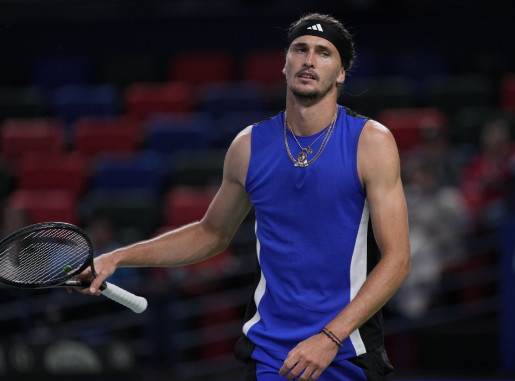 Nemački teniser Aleksandar Zverev u osmini finala Mastersa u Šangaju