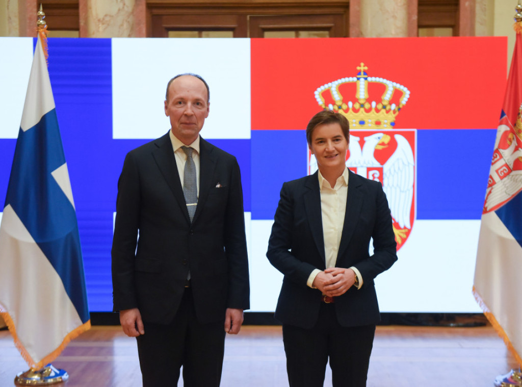 Brnabić sa predsednikom parlamenta Finske o evropskim integracijama i litijumu