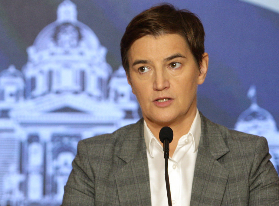 Brnabić: U Srbiji će odlučivati institucije i građani na izborima, a ne Bakić na ulici