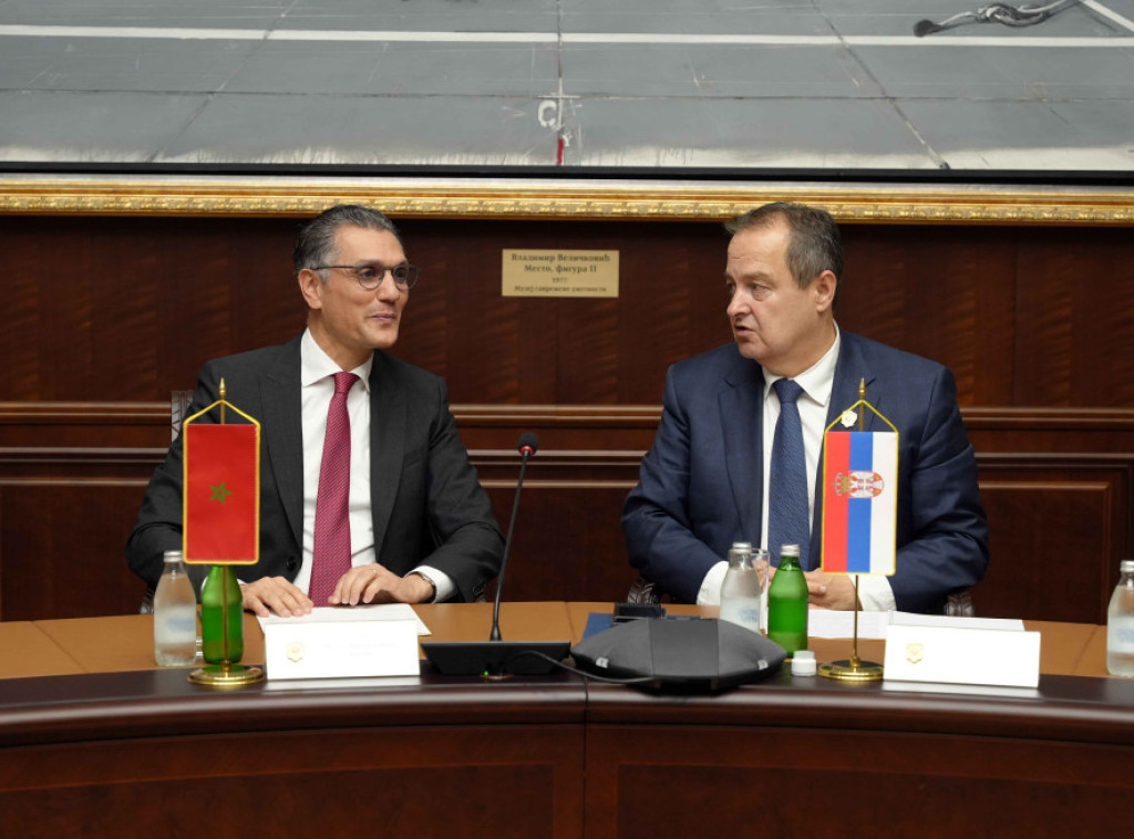 Dacic receives farewell visit from Moroccan ambassador