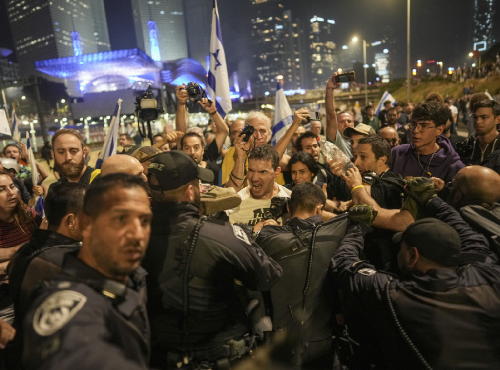 Policija sprečila demonstrante da stignu do Netanjahuove rezidencije u Jerusalimu