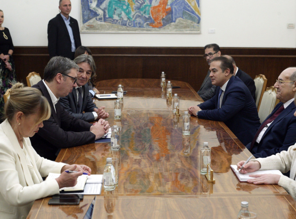 Vucic receives Egyptian Senate president