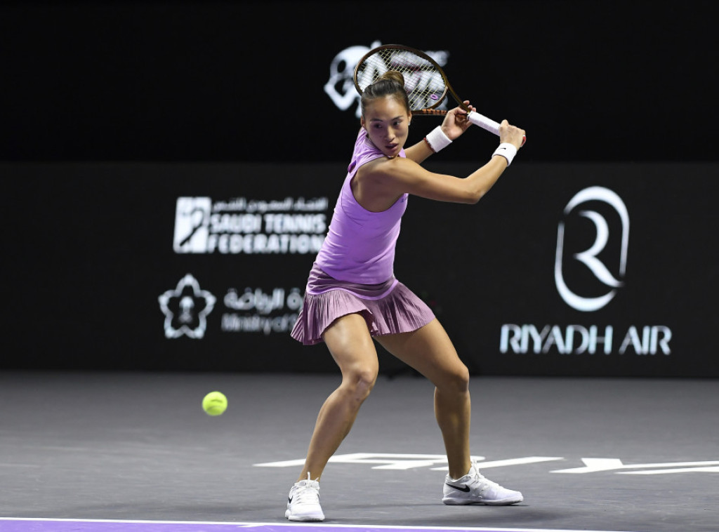 Kineska teniserka Ćinven Ženg u finalu Završnog WTA turnira u Rijadu