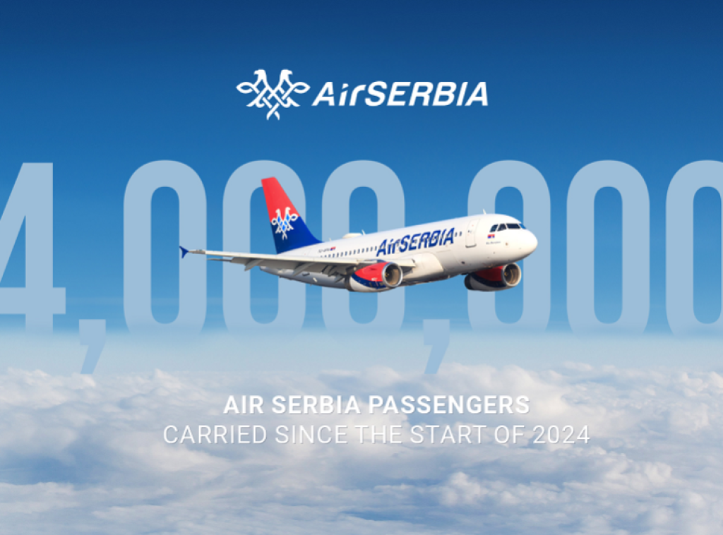 Air Serbia has carried four million passengers since beginning of 2024