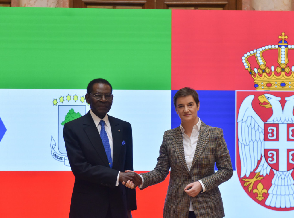 Brnabic receives Equatorial Guinea president