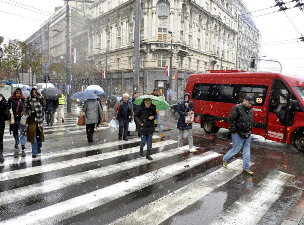 Danas hladno, ponegde sa kišom ili snegom, temperatura od 1 do 7 stepeni