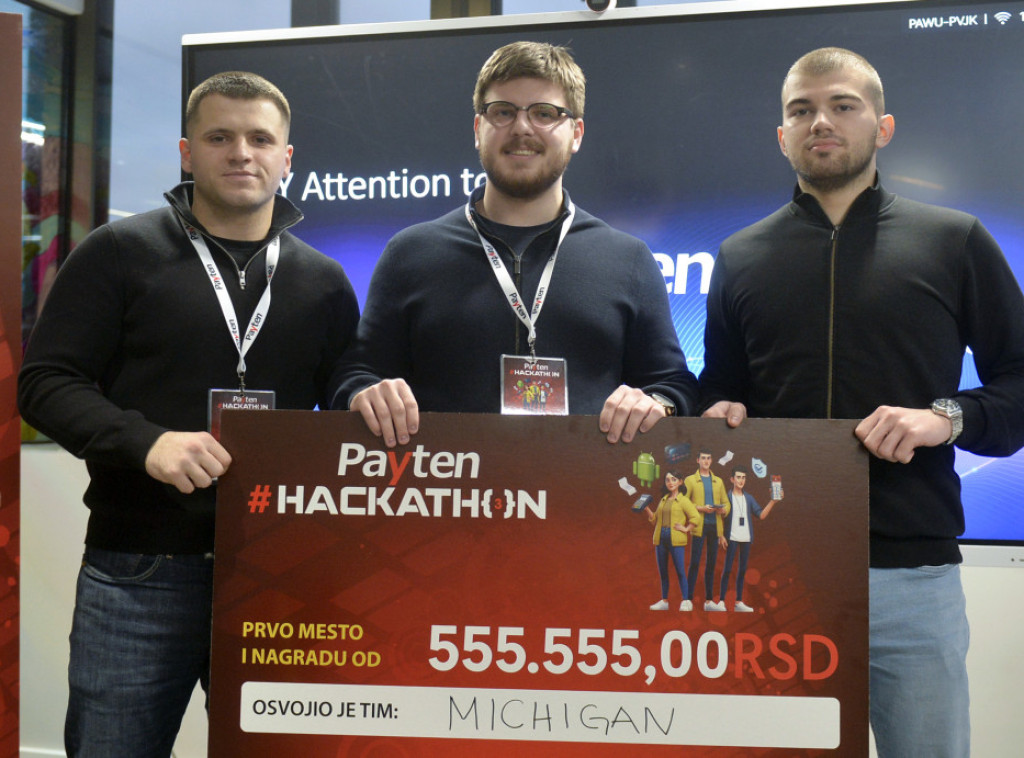 Treći Payten Hackathon: Pobednički tim ''Michigan'' osvojio više od pola miliona dinara