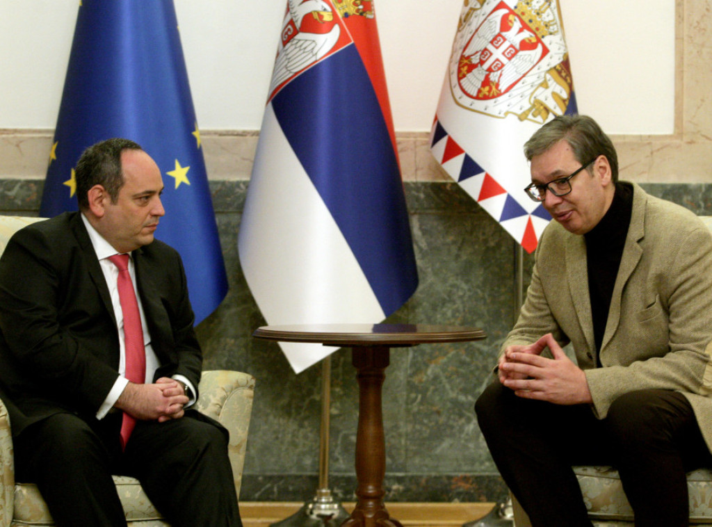 Vucic meets with BIE's Kerkentzes