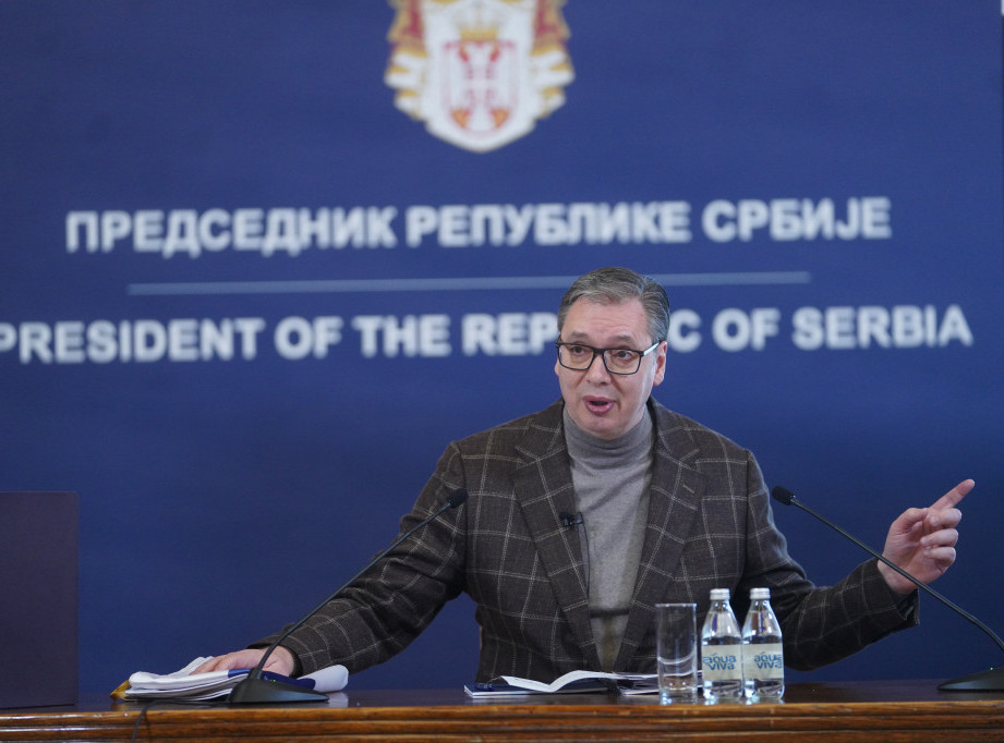 Vucic: Gathering outside Presidency building shows political nature of protests