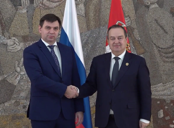 Dacic receives Russian deputy minister of emergencies