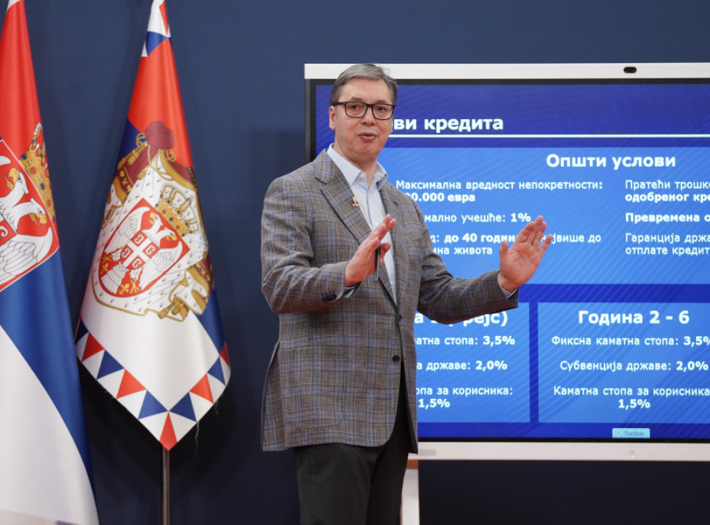 Vučić: Država će subvencionisati kupovinu stanova mladima vrednosti do 100.000 evra