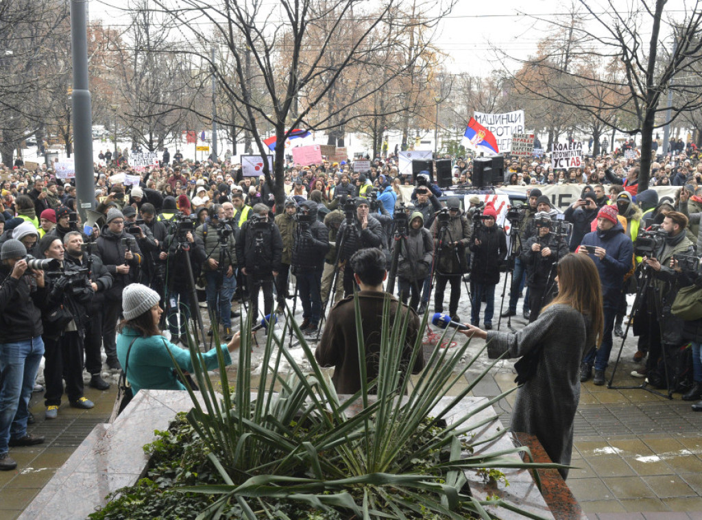 Studenti koji blokiraju fakultete predali pismo za Zagorku Dolovac, odbili sastanak