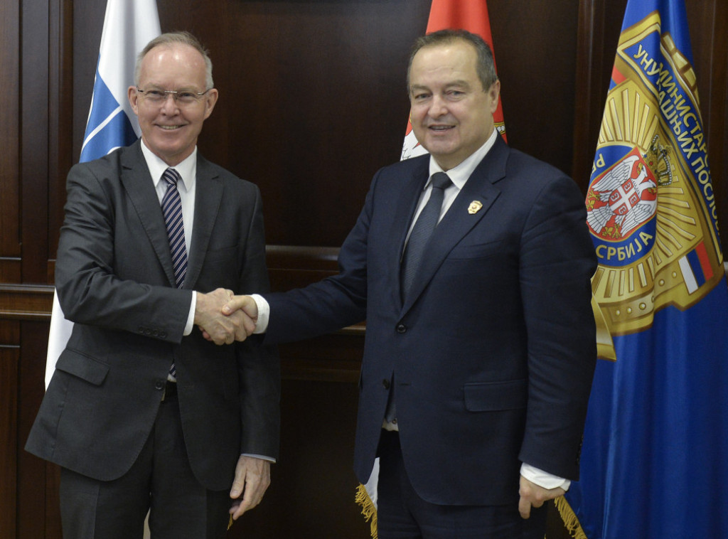 Dacic meets with outgoing OSCE mission head