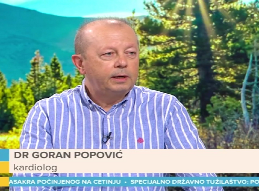 Kardiolog Goran Popović: Nezdrav način života može dovesti do ranijih zdravstvenih problema