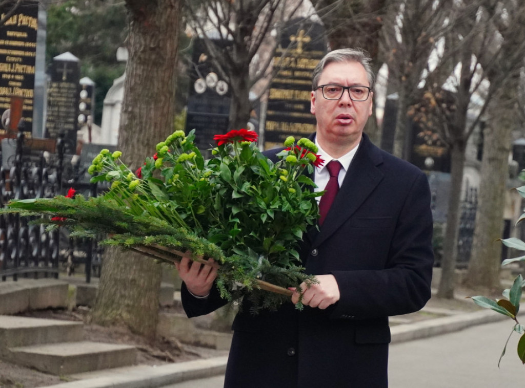 Predsednik Alekasandar Vučić prisustvuje opelu reditelju Miloradu Milinkoviću