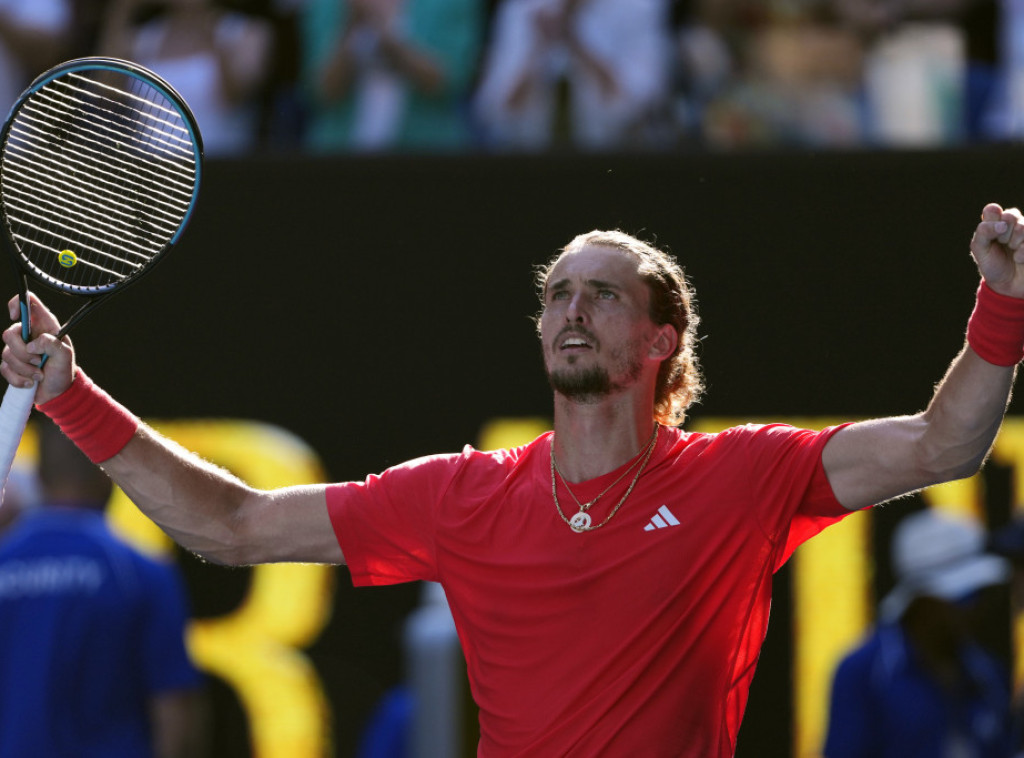 Nemački teniser Aleksander Zverev prvi polufinalista Australijan opena