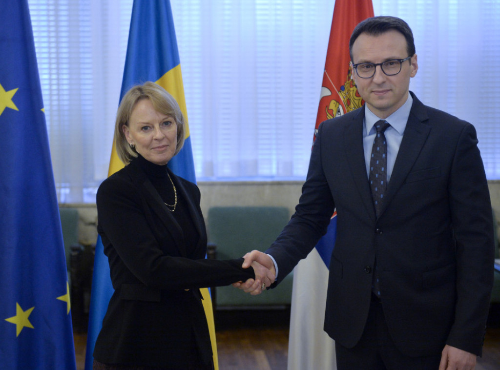 Petkovic receives Swedish ambassador to Belgrade