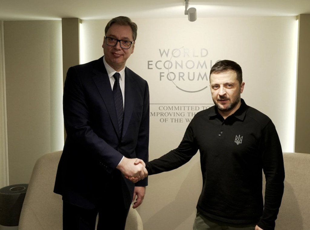 Vucic, Zelenskyy meet in Davos