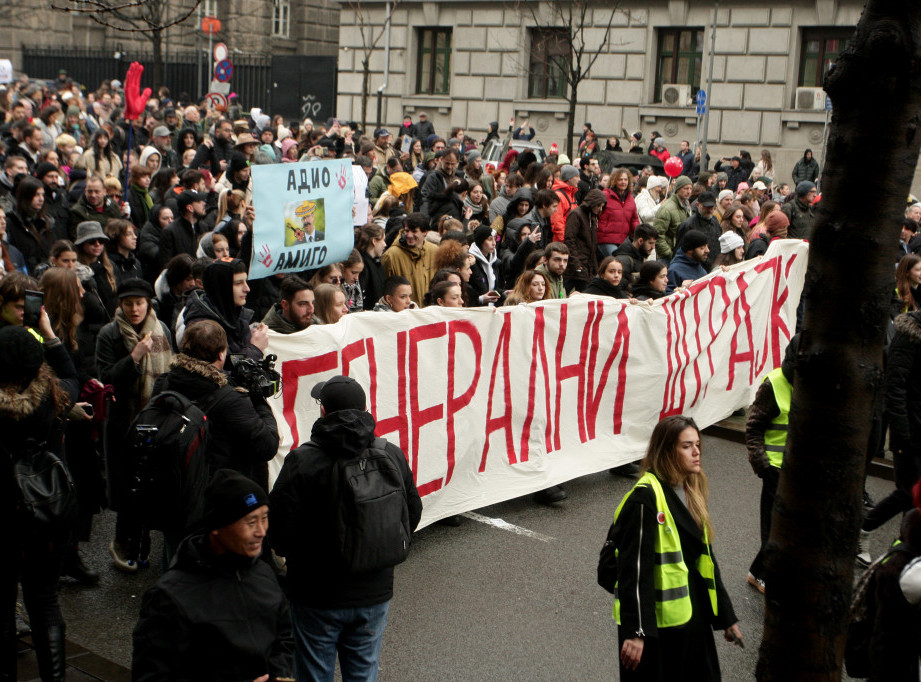 Blokade i protestne šetnje u Beogradu i drugim gradovima, nema generalnog štrajka