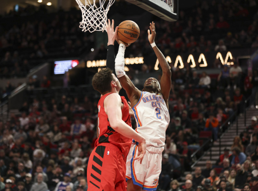 Košarkaši Oklahome pobedili Portland u NBA ligi