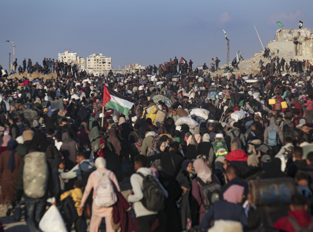 Više od 300.000 raseljenih Palestinaca vratilo se na sever Pojasa Gaze