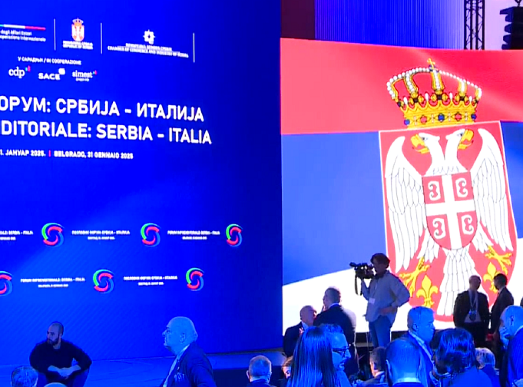 Počeo Poslovni forum Srbija-Italija, prisustvuju Vučić i Tajani