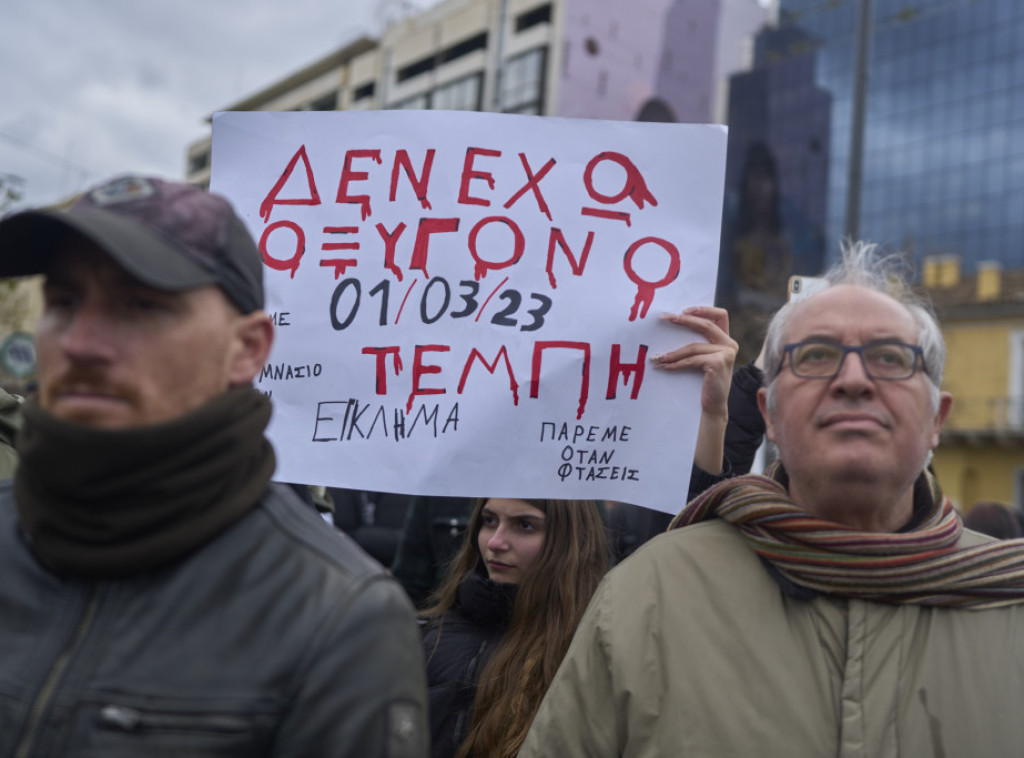 Grčka: Protesti studenata i prosvetara zbog železničke nesreće u Larisi 2023.