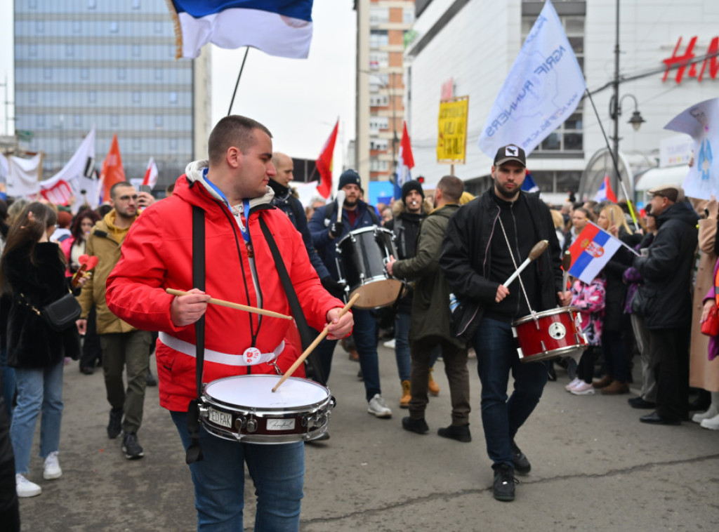 U Nišu protest studenata u blokadi, blokiran centar grada